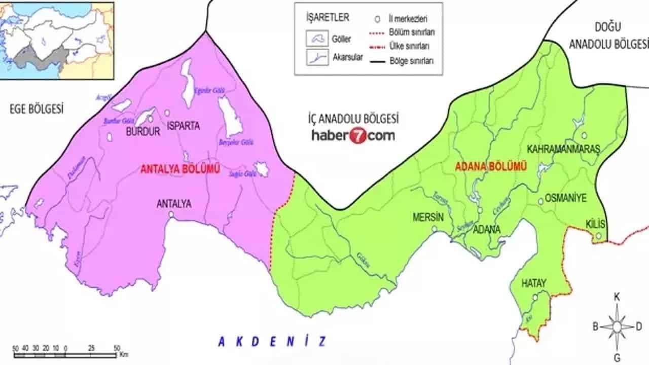 Doğu Akdeniz’de Hangi İller Yer Alıyor?