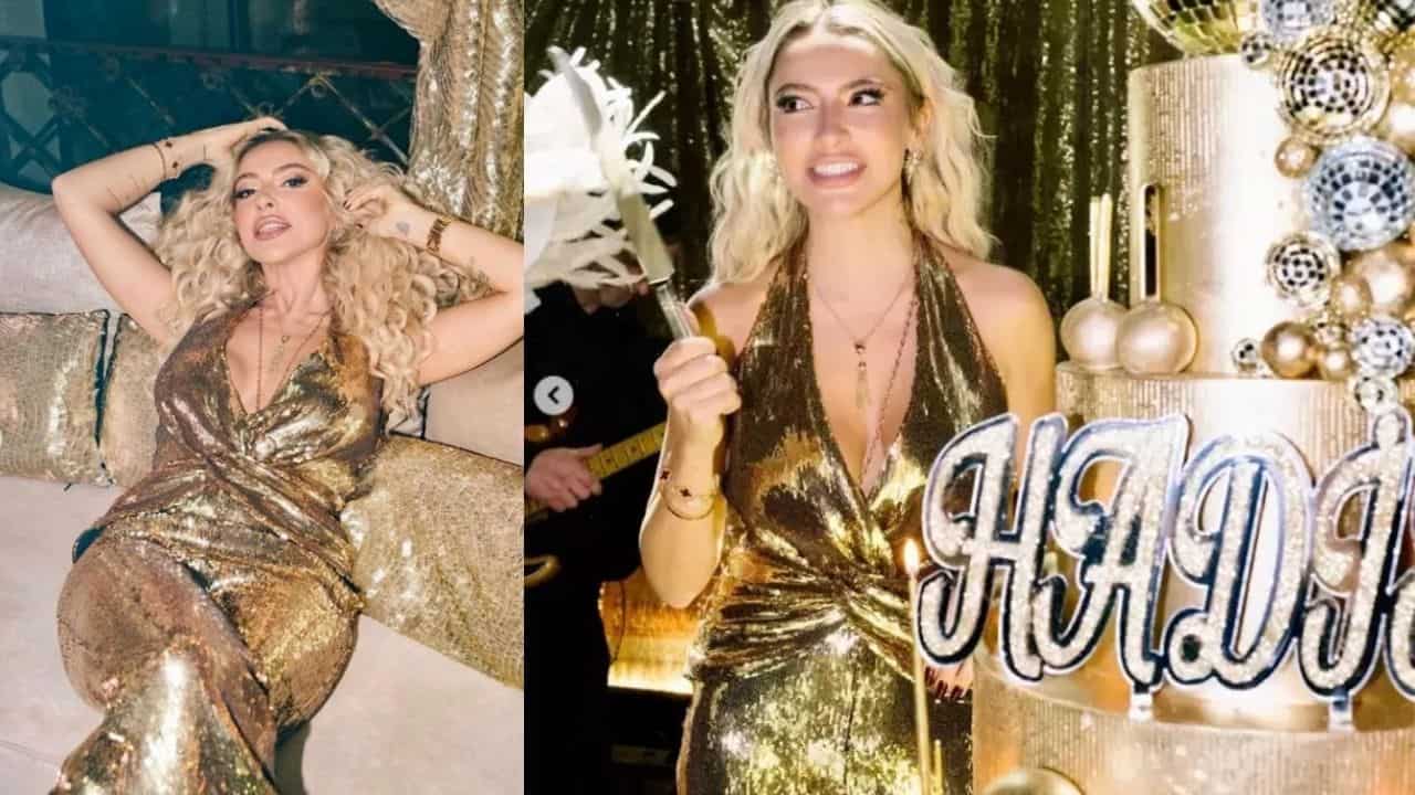 Hadise’nin Doğum Günü Kutlaması Sosyal Medyada Olay Oldu! Parlak Kombini Göz Kamaştırdı