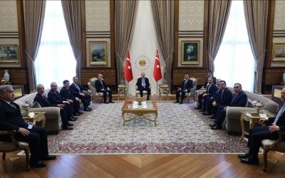Cumhurbaşkanı Erdoğan, Özbekistan ve Azerbaycan Bakanlarını Kabul Etti