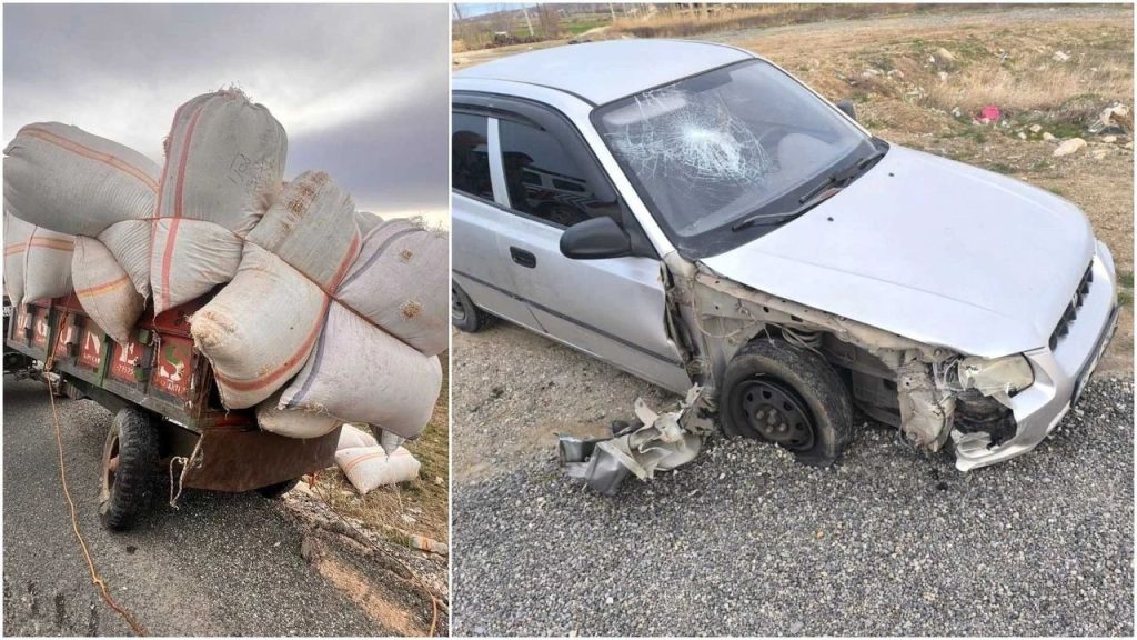 diyarbakır'da trafik kazası traktöre Çarpan otomobilde 6 yaralı