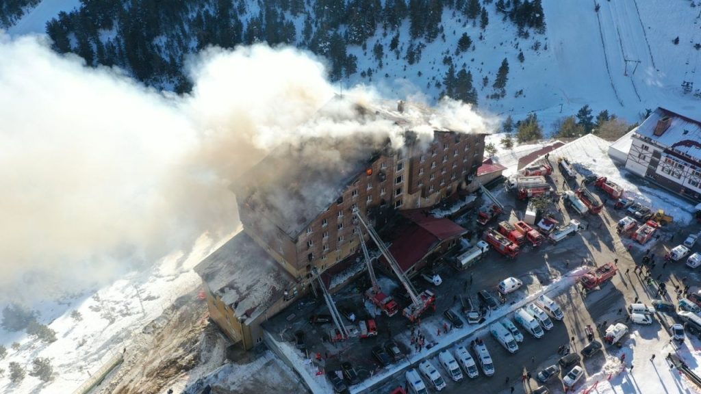 bolu belediye başkanı kartalkaya yangını turizm bakanlığı'na yansıdı