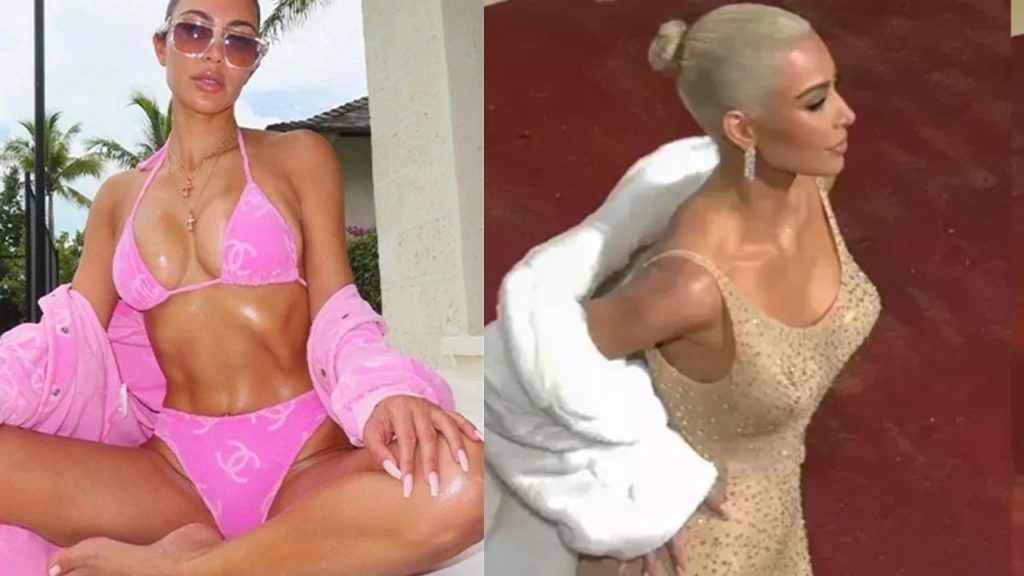  kim kardashian sırtını halka açtı! herkesi büyüledi