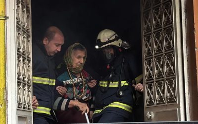Rize’de 4 Katlı Apartmanın Giriş Katında Yangın Paniği