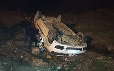 Tokat’ta Otomobil Devrildi: 3 Yaralı