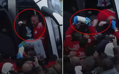 İsrail Askerlerinin Filistinli Esire İşkencesi