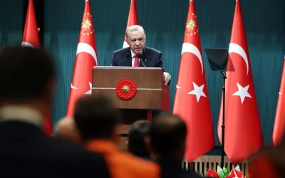 Cumhurbaşkanı Erdoğan, Kabineden sonra açıklamalar yapıyor