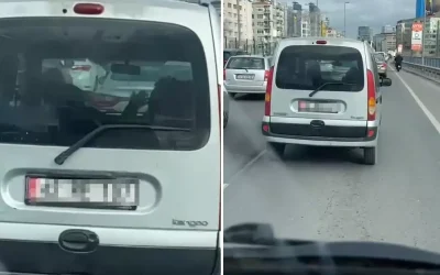 İstanbul’da trafik skandalı! Arkadaki sürücü her şeyi kaydetti