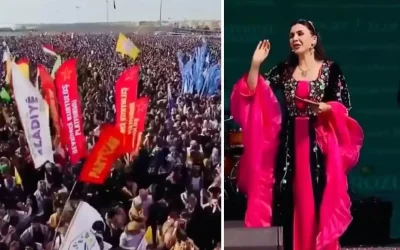 Nevruz’da Özgür Özel’in mesajı protesto edildi
