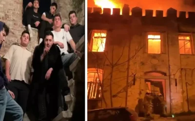 Tarihi karakolu klipte yakıp skandal yarattılar