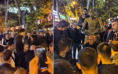 Ankara’da sürpriz anlar! Polis düştü, Tanal özür diledi