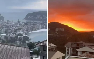 Amasra’da bir saatte dört mevsim yaşandı