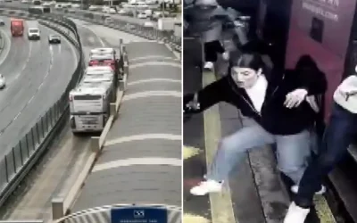 Beylikdüzü’nde yaşanan metrobüs kazasının anı kaydedildi