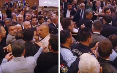 Bursa Büyükşehir Meclisi’nde tansiyon yükseldi! Üyeler arasında kavga çıktı.