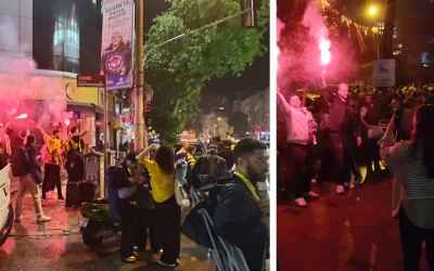 Fenerbahçe’nin zaferi Bağdat Caddesi’nde kutlandı