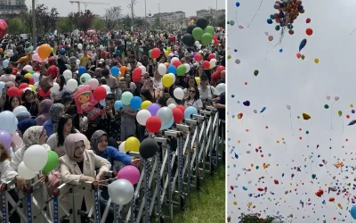 Ali Asaf’ın Kanseri Yenmesi İçin Gökyüzüne Binlerce Balon Bırakıldı