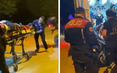 Kavga ihbarına giden polis ekibi köpekler tarafından saldırıya uğradı!