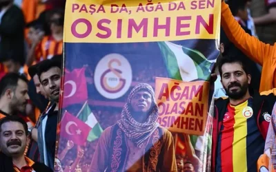 Osimhen için hazırlanan dikkat çekici tribün pankartı