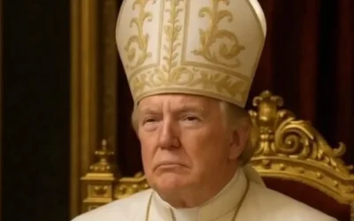 Trump ‘Papa’ fotoğrafıyla ilgili suçlamayı reddediyor.