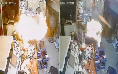 Cep telefonu patladı, korkunç anlar yaşandı