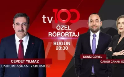 Cevdet Yılmaz, tv100’de özel röportajında! Saat 20:30’da izleyin.