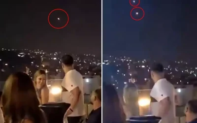 Gece kulübünde dans ederken İran füzeleri üzerlerinden geçti.