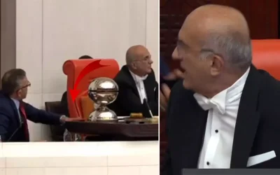 İYİ Partili katip TBMM Başkanvekili’ni kürsüde vurdu!