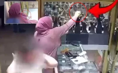 Hırsızlık şoku: Vitrinden göz göre göre çalındı!