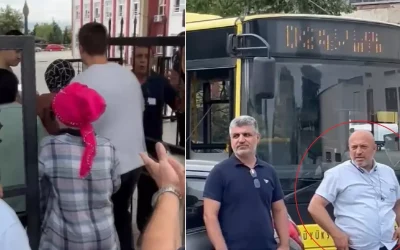 Sınav başlamış olsa da geç kalanlar içeri alındı.