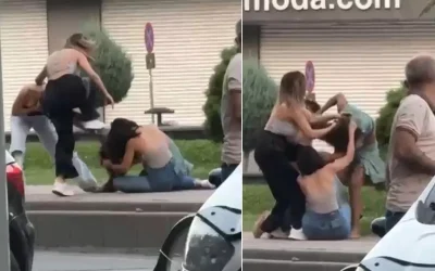 4 kadın arasında uzun süre devam eden bir kavga, erkeklerin bile ayıramadığı bir duruma dönüştü!