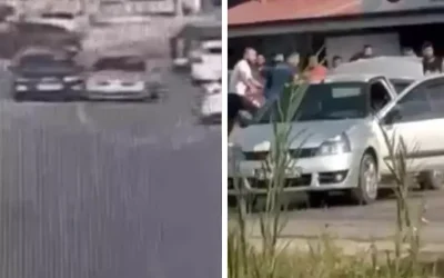 Araçlarla Çarpışan ve Bıçaklarla Kavgaya Tutuşan Husumetli Aileler