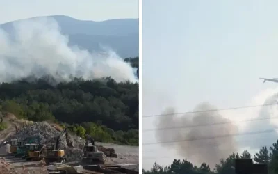 İzmir’de Urla’da yeni yangın! Alevler yükseliyor.