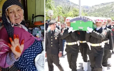 Şehit annesinin vasiyeti sonunda yerine getirildi