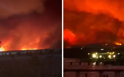 Tekirdağ yangını büyüdü, yerleşim yerlerine sıçradı!