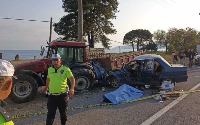 Fatsa’da Traktöre Çarpan Otomobilin Sürücüsü Öldü