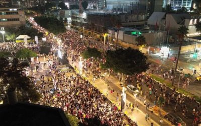 Tel Aviv’de İsrailliler Acil Esir Takası İçin Gösteri Yaptı