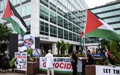 ABD’de Filistin’e Destek İçin Medya Protestosu yapıldı