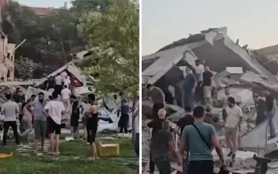 Balıkesir’de yaşanan deprem sonucu binalar yıkıldı! İlk görüntüler burada