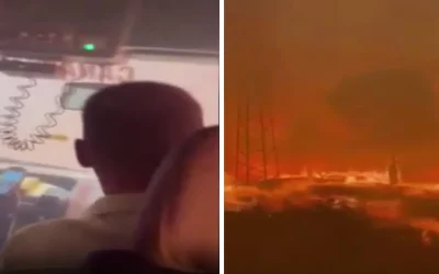 Çanakkale’de Ekipler Yangın İçinde Mahsur Kaldı! Dehşet Anları…