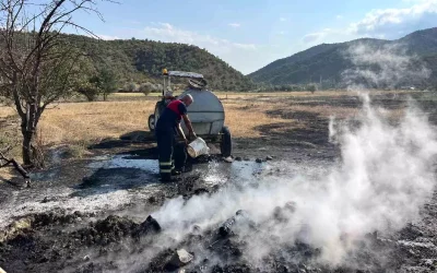 Osmancık’ta Tarlada Çıkan Yangına İtfaiye Yetişti