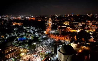 İstanbul’da Gazze’ye Destek Yürüyüşü