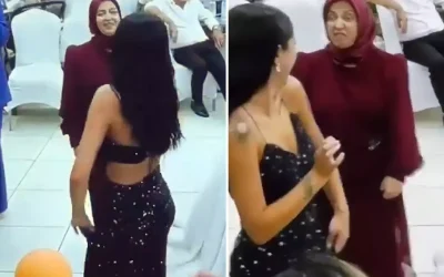 Başörtülü anne, kızının dans figürlerinden rahatsız oldu