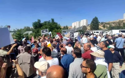 Mamak’taki Kentsel Dönüşüm Mağdurlarının Eylemi
