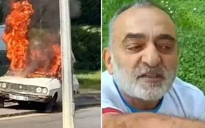 Meclis Önünde Araç Yakarak Yakalanan Şahsın 16 Suç Kaydı Ortaya Çıktı! Söyledikleri Şaşırtıcıydı