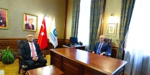 TBMM Başkanı Numan Kurtulmuş, Budapeşte’deki Türk Kültür Merkezi’nde.