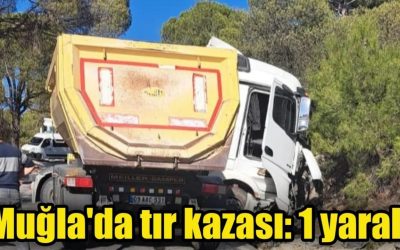 Muğla’da kontrolsüz TIR inşaat alanına girdi: Yaralılar var
