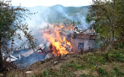 Kastamonu’da Ahşap Ev Yangında Kül Oldu