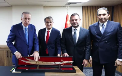 Trabzonspor Başkanı ve Efsane İsimler Erdoğan ile Buluştu