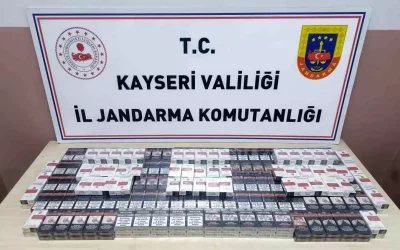 Kayseri’de 320 Paket Kaçak Sigara Yakalandı