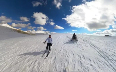 Erzincan’da Kayak Sezonu Motosikletle Açıldı