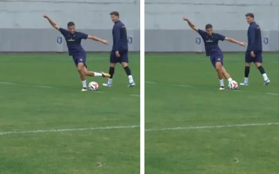 Süper Lig’in parlayan yıldızı Amine Harit, antrenmanda göz doldurdu.